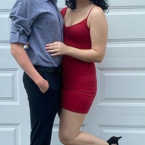 Susana Monaco Red One Shoulder Dress